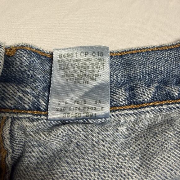 Vintage Levis 550 Shorts Men 34 Blue Light Wash Denim Relaxed Fit Jorts Jean Y2K - Picture 8 of 13